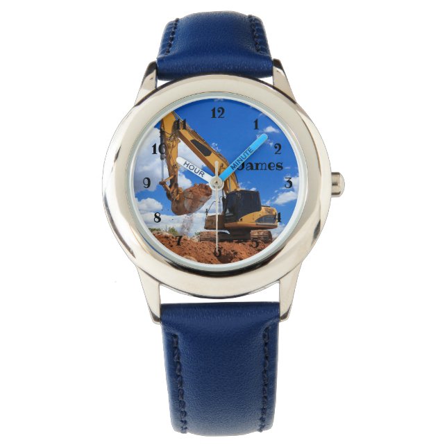 Baugrubenkids Armbanduhr (Vorderseite)