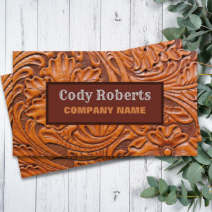 Bauhandyman Cowboy Country Western Visitenkarte