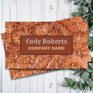 Bauhandyman Cowboy Country Western Visitenkarte