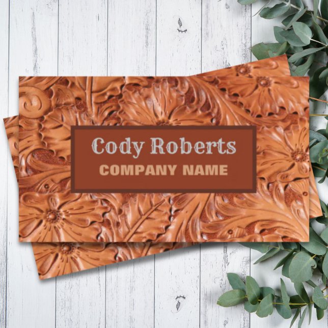 Bauhandyman Cowboy Country Western Visitenkarte (Construction Handyman Cowboy Country Western Business Card)