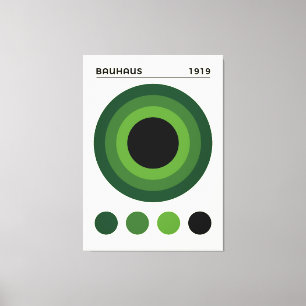 Bauhaus 1919 Konzentrische Kreise Kunst, Wohndekor Leinwanddruck