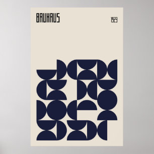 Bauhaus 1923 Retro Design Poster