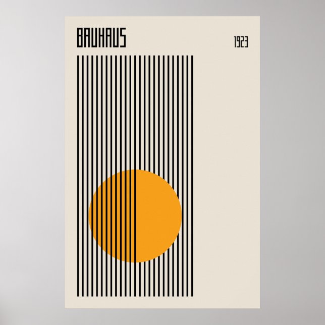Bauhaus 1923 | Retro-Design Poster (Vorne)