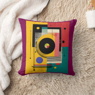 Bauhaus Abstract Geometrisches Wurfkissen Retro  Kissen