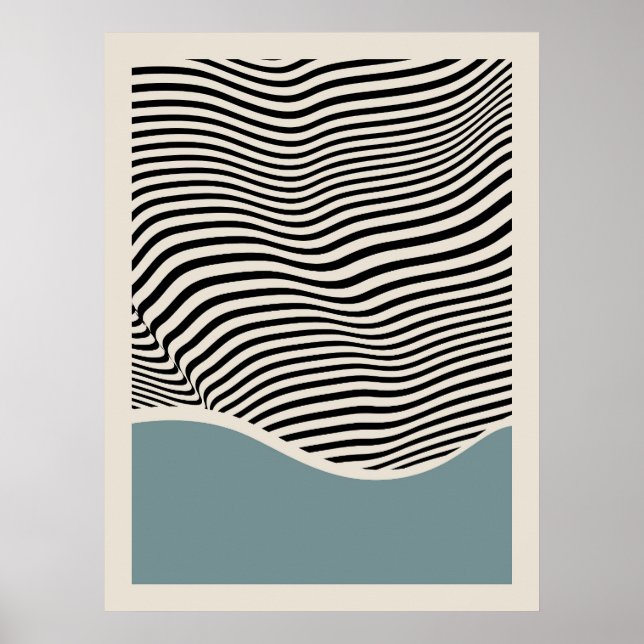 Bauhaus Architektur | Light Blue Poster (Vorne)