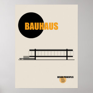 Bauhaus-Architektur-Plakat Poster