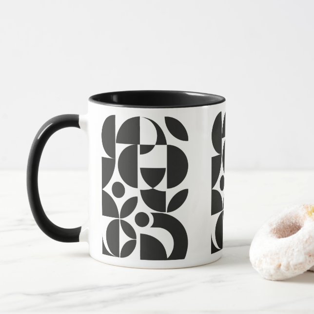 Bauhaus Art 4 Tasse (Mit Donut)