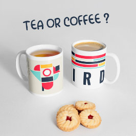 Bauhaus art - Bird. Kaffeetasse