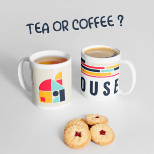 Bauhaus art - Haus. Kaffeetasse