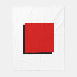 Bauhaus Art Roter Platz Fleecedecke