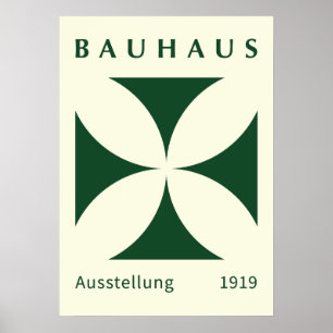 Bauhaus Ausstellung 1919 Geometrisch, Inneneinrich Poster