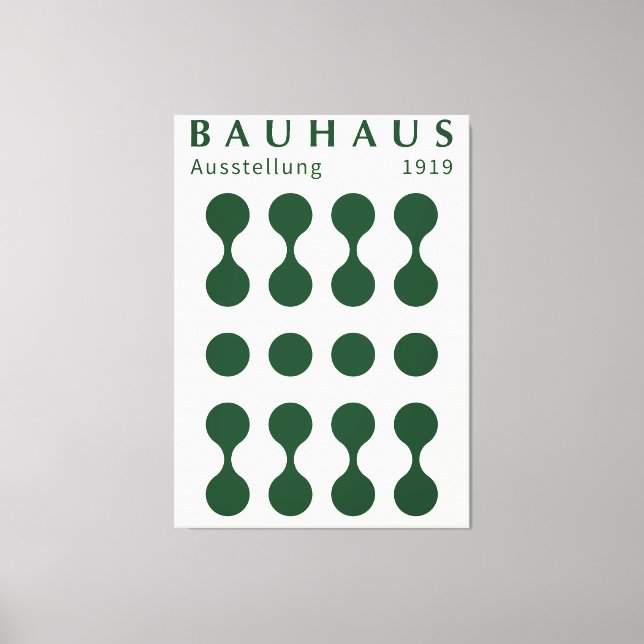Bauhaus Ausstellung 1919 Shape Print, home decor  Leinwanddruck (Vorderseite)