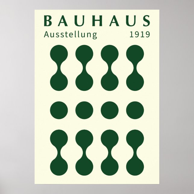 Bauhaus Ausstellung 1919 Shape Print, home decor  Poster (Vorne)