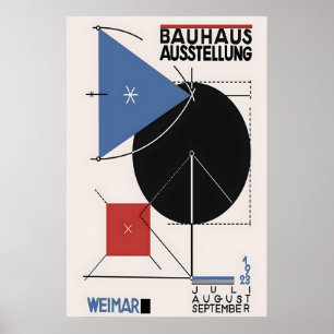 Bauhaus-Ausstellungsplakat Geometrische Abstrakte Poster