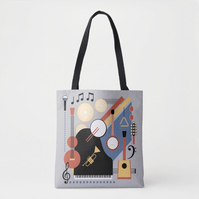 Bauhaus Band Monogram Music Toag Bag (Vorderseite)