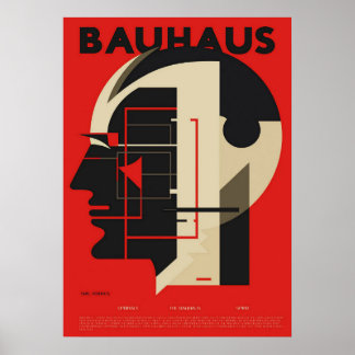 Bauhaus, Bauhaus-Design, modernes Design, geometri Poster