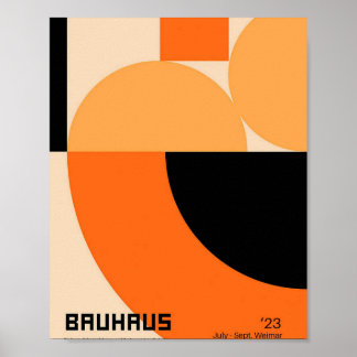 Bauhaus, Bauhaus-Design, modernes Design, geometri Poster