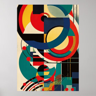 Bauhaus, Bauhaus-Design, modernes Design, geometri Poster