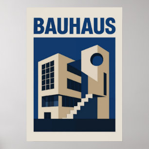 Bauhaus, Bauhaus-Design, modernes Design, geometri Poster