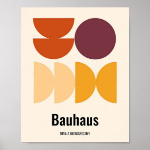 Bauhaus, Bauhaus-Design, modernes Design, geometri Poster