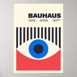 Bauhaus, Bauhaus-Design, modernes Design, geometri Poster