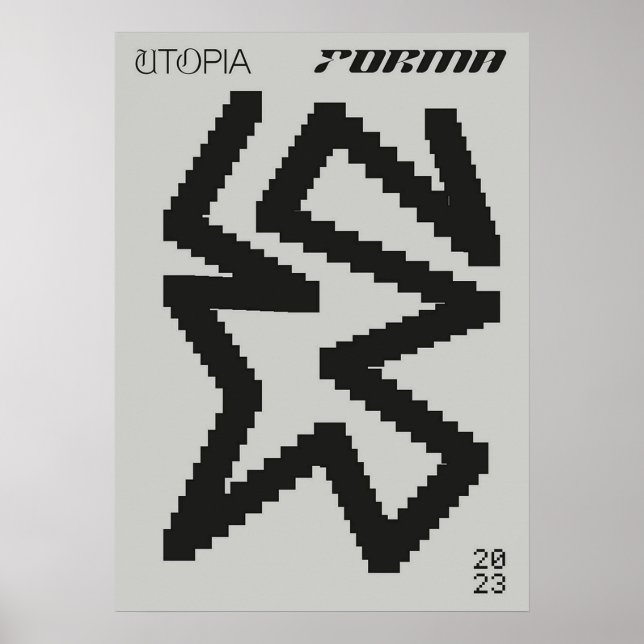 Bauhaus, Bauhaus-Design, modernes Design, geometri Poster (Vorne)