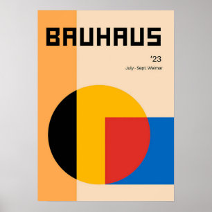 Bauhaus, Bauhaus-Design, modernes Design, geometri Poster