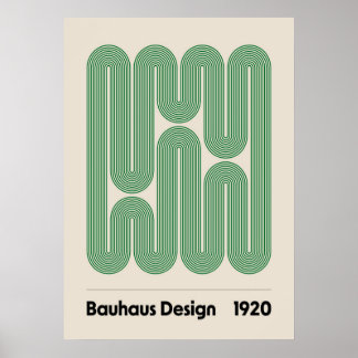 Bauhaus, Bauhaus-Design, modernes Design, geometri Poster