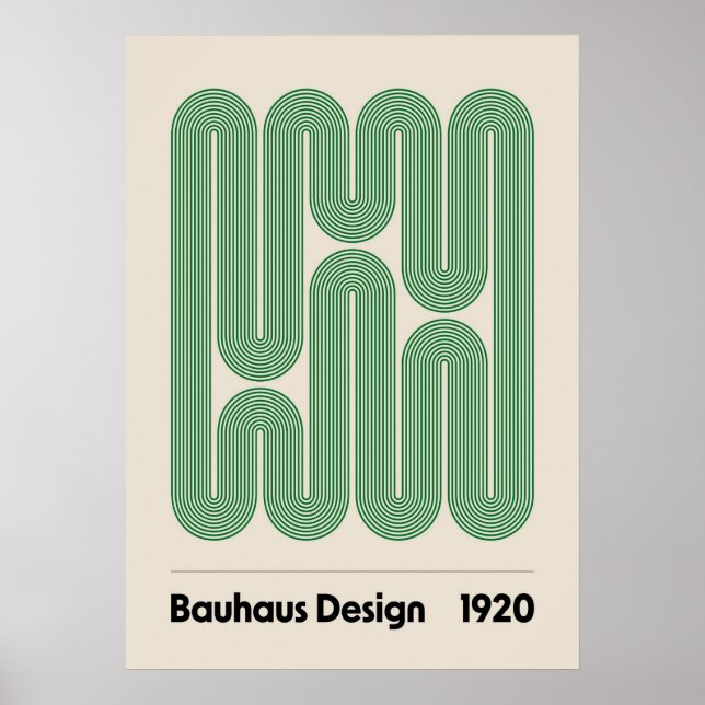 Bauhaus, Bauhaus-Design, modernes Design, geometri Poster (Vorne)