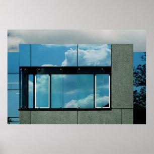 Bauhaus Blue Poster