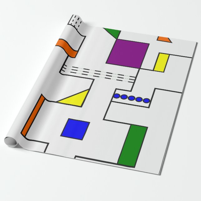 Bauhaus Circuits Geschenkpapier (Ungerollt)