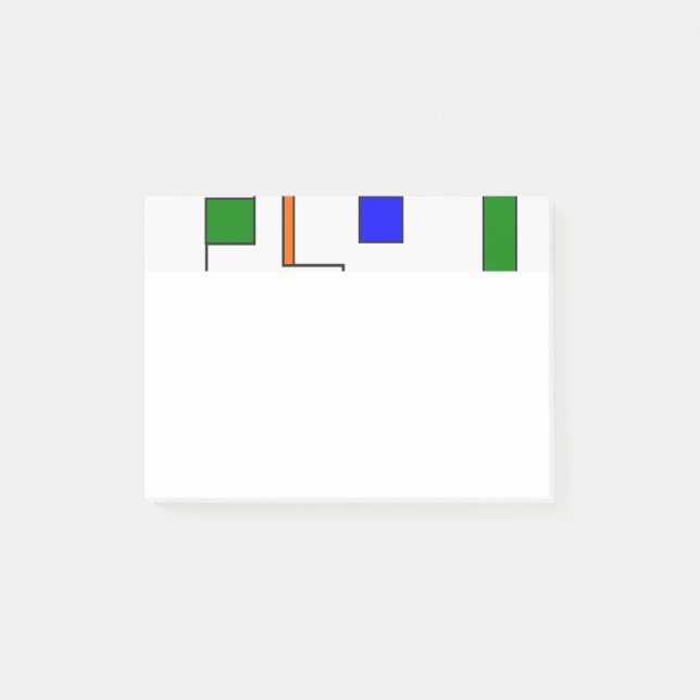 Bauhaus Circuits Post-it Klebezettel (Vorderseite)