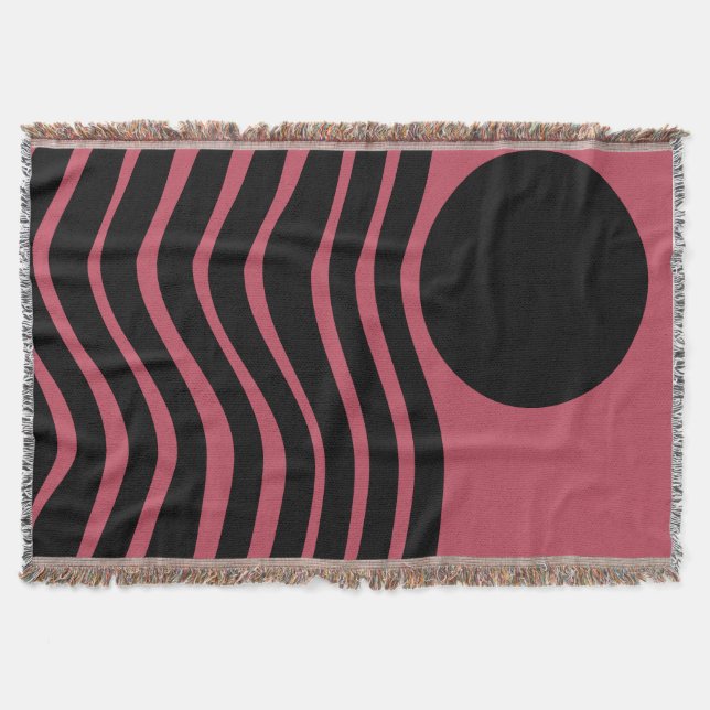 Bauhaus Deep Pink Abstrakt Decke (Vorderseite)