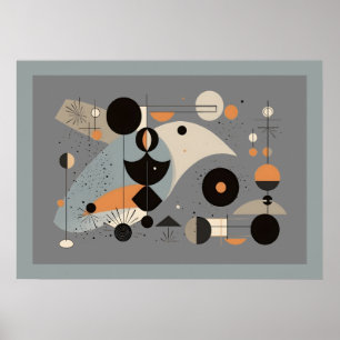 Bauhaus des mittleren Jahrhunderts, fantastische g Poster