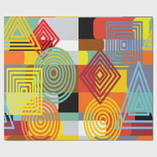 Bauhaus Design Drei Geschenkpapier