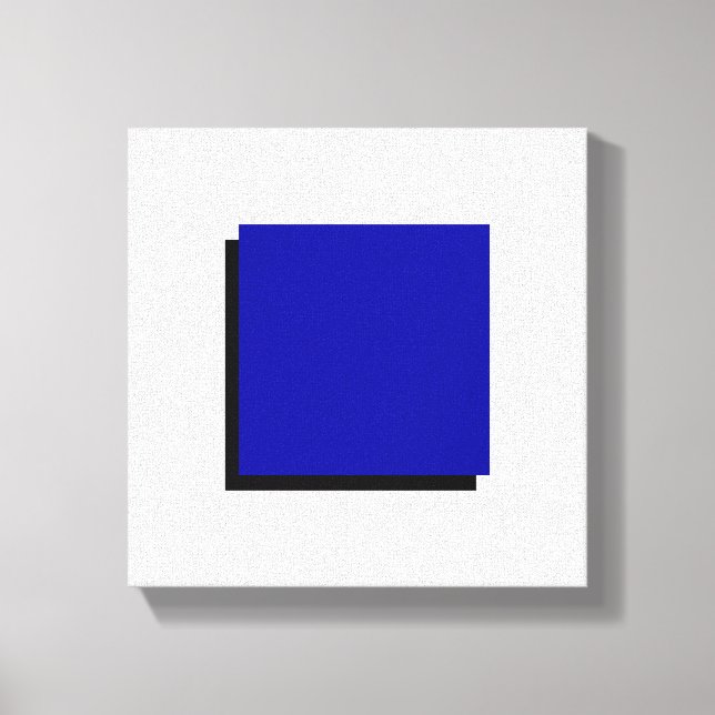 Bauhaus Design Geometrie Art Blue Square Leinwanddruck (Vorderseite)