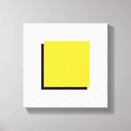 Bauhaus Design Geometrie Art Yellow Square Leinwanddruck