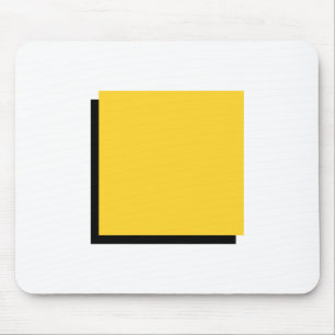 Bauhaus-Design Geometrische Kunst Gelbes Quadrat Mousepad