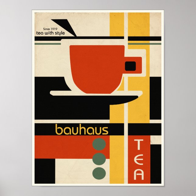Bauhaus Design Tee Poster (Vorne)