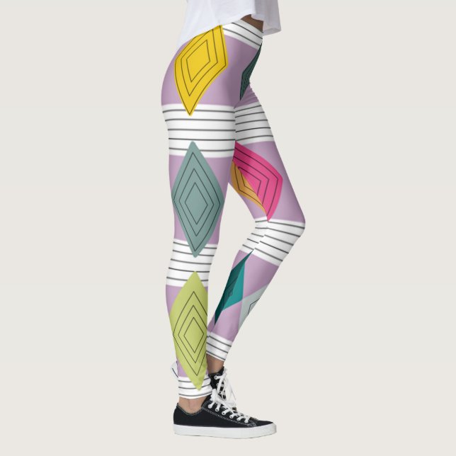Bauhaus Diamond Quilt Leggings (Rechts)