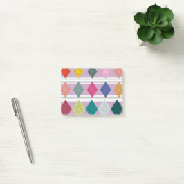 Bauhaus Diamond Quilt Post-it Klebezettel