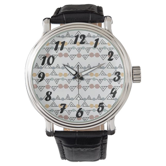Bauhaus-Dreiecke Armbanduhr (Vorderseite)
