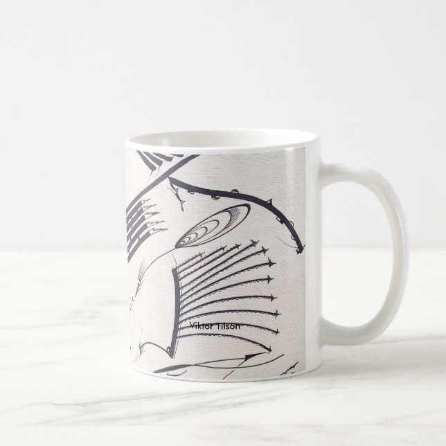 Bauhaus ein Entwurf durch Viktor Tilson Kaffeetasse (Rechts)