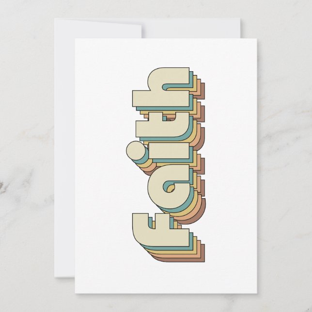 Bauhaus Faith Christlich Inspiration Vibes Einladung (Vorderseite)