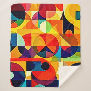 Bauhaus-Farbgeometrie-Design Sherpadecke