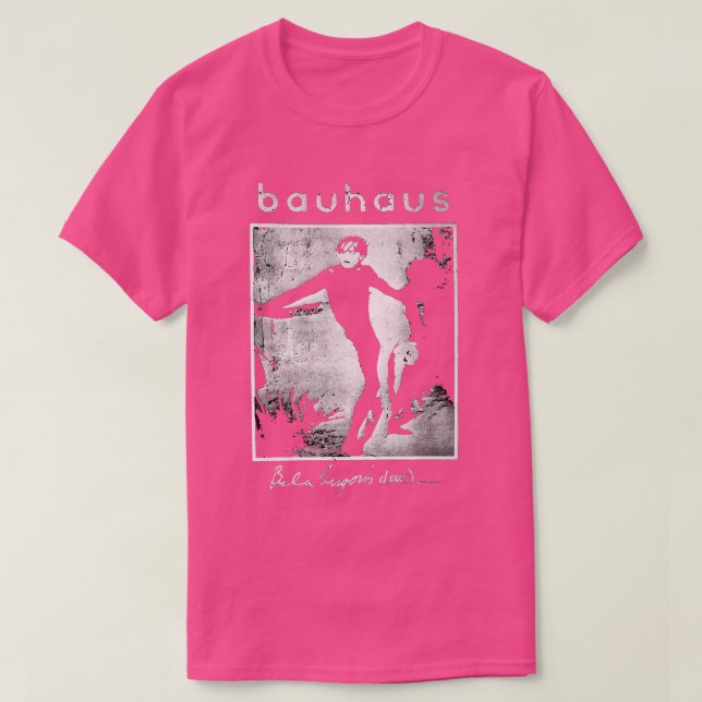 Bauhaus-Farbpalette mit Sound auf gotischem CA T-Shirt (Design vorne)