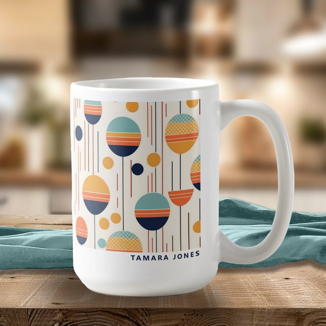 Bauhaus Geometric Abstrakt Pattern#1 ID1068 Kaffeetasse (Von Creator hochgeladen)