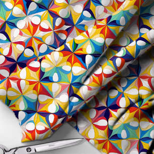 Bauhaus Geometric Abstrakt Pattern#3 ID1068 Stoff