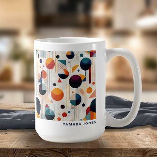 Bauhaus Geometric Abstrakt Pattern#5 ID1068 Kaffeetasse