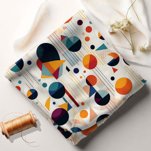 Bauhaus Geometric Abstrakt Pattern#5 ID1068 Stoff
